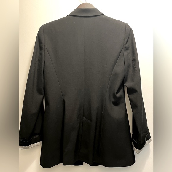 Zara Basic Long Blazer in black - Picture 6 of 6